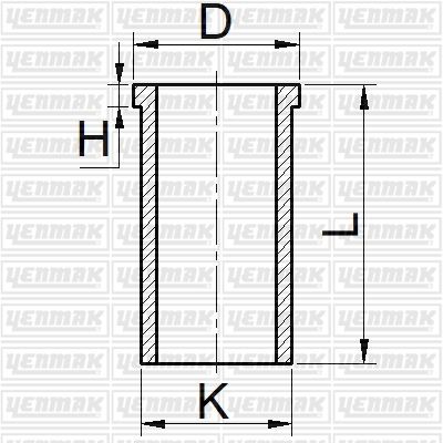 YENMAK 51-65301-100 Gomlek 80 1.6 Golf Jetta Passat 1.6 D 76.51  ####